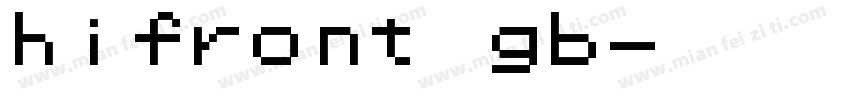 hifront gb字体转换